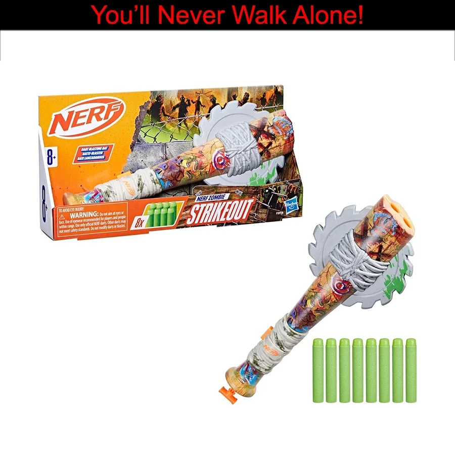 

Hasbro Hot Nerf Zombie Strikeout Zombie Baseball Launcher Soft Bullet Shooter for A Boy's Birthday Present Action Figures