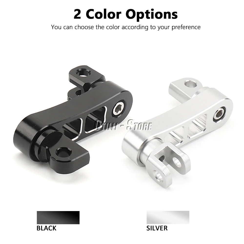 Universal Motorcycle Accessories Black and Silver Passenger Foot Rest Footpegs Brackets For Sportster Dyna Softail Touring