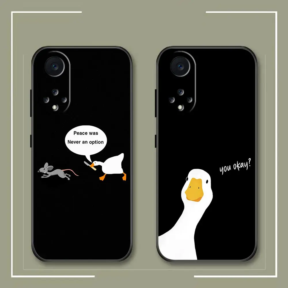 Cartoon Duck Goose Game Phone Case For Huawei NOVA Y90 Y70 Y61 11 10 9 9 Plus 8 8I 7 7I 6 SE 5 5I 4 3 3I 2 Case Funda Capa Shell