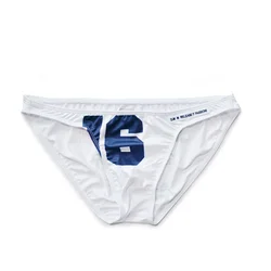 Men's Underwear Low-rise Sexy Letters 16cm Sport Breathable Polyester Briefs Milk Silk Ice Silk Thin Summer