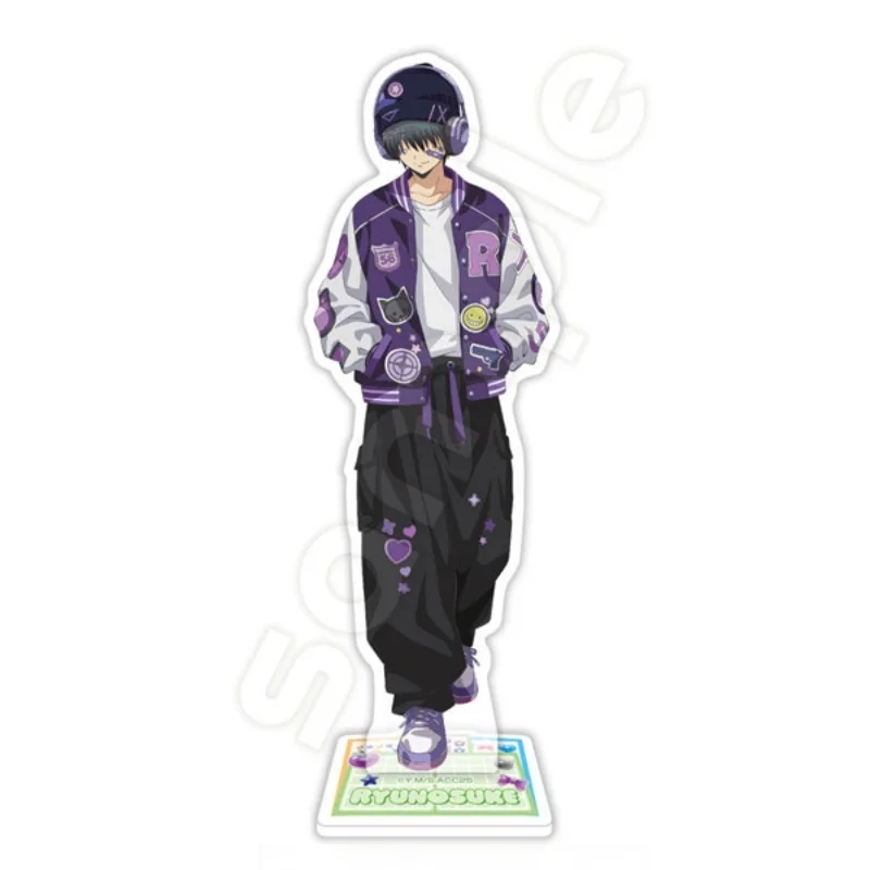 6PCS Desktop Ornament Assassination Classroom Anime 15CM Acrylic Standing Sign Board Keychain Koro-sensei/Tadaomi Karasuma Gifts