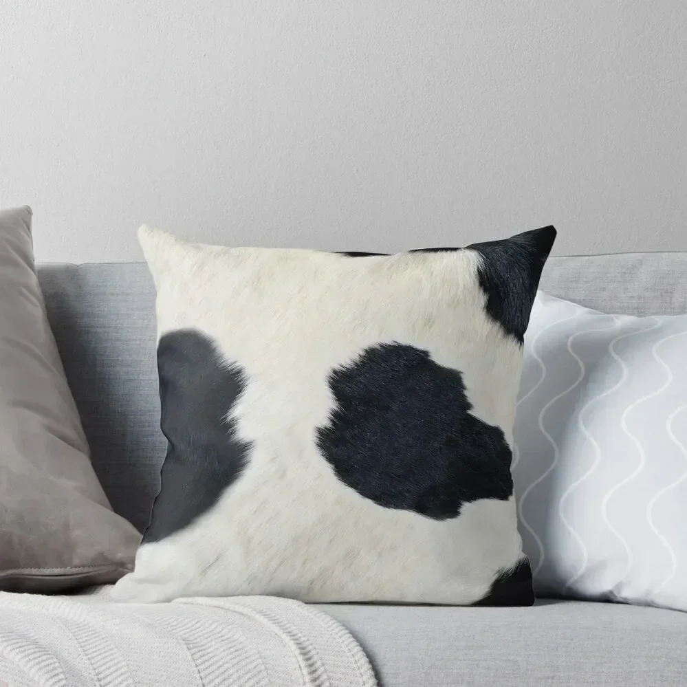 

Black and White Cow Print Throw Pillow Sofa Cushions Covers Cushion Cover Set Couch Pillows pillow