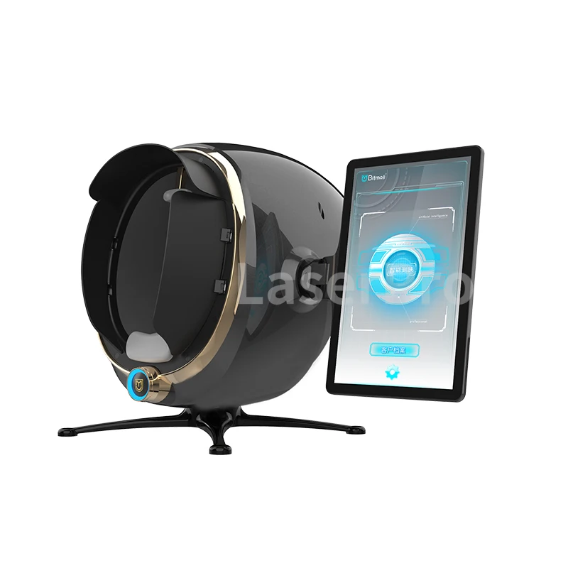 2023 Newest AI Moji Intellegent 3D Digital Skin Analyzer Face Detection Facial Diagnosis Skin Scanner Device For Beauty Salon