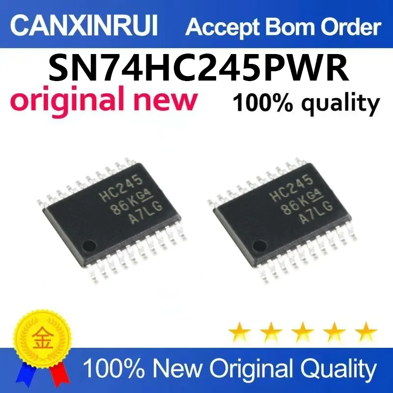 （5pcs-100pcs）Original genuine SN74HC245PWR HC245 TSSOP-20 eight bus transceiver chip