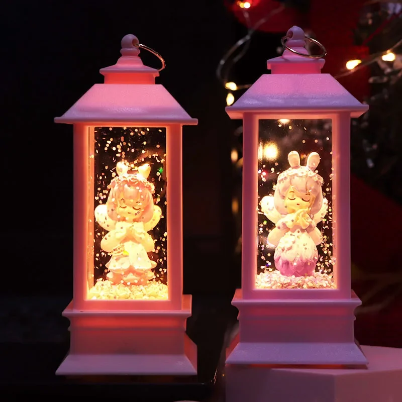 The Jungle Book dekorasi lampu kristal, hiasan meja cahaya malam menyala dekorasi rumah lampu angin portabel hadiah siswa