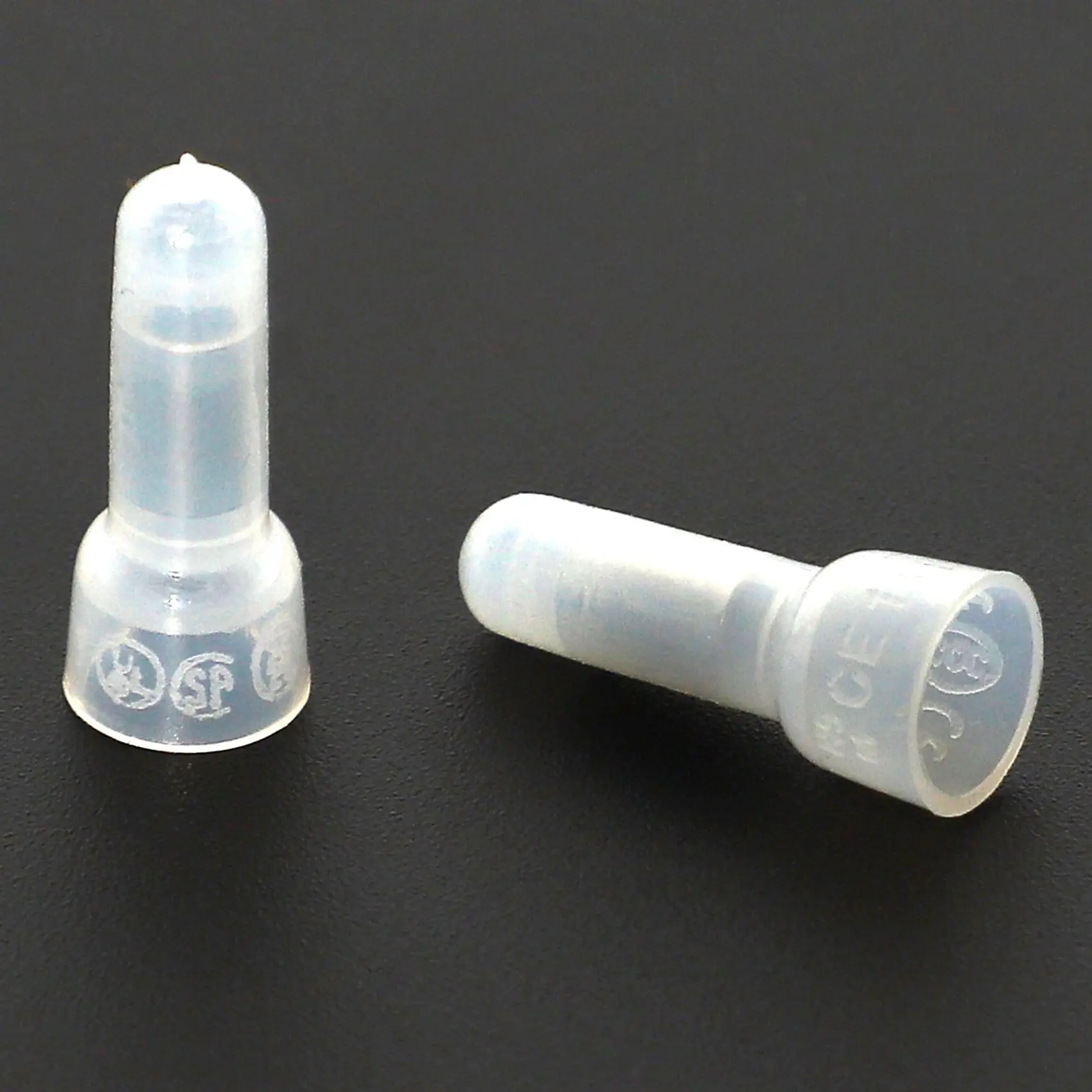 -A23G 100 stuks nylon gesloten eindkap geïsoleerde connectoren draadkrimpterminal 16-14 AWG