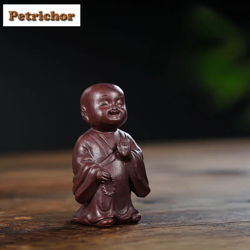 

Исин Фиолетовая Глина Little Monk Tea Pet Антикварные Чайные Игры Чайная Статуэтка Игры Игрушки Чайная Статуя Украшения Можно Поднимать Чайные Предметы