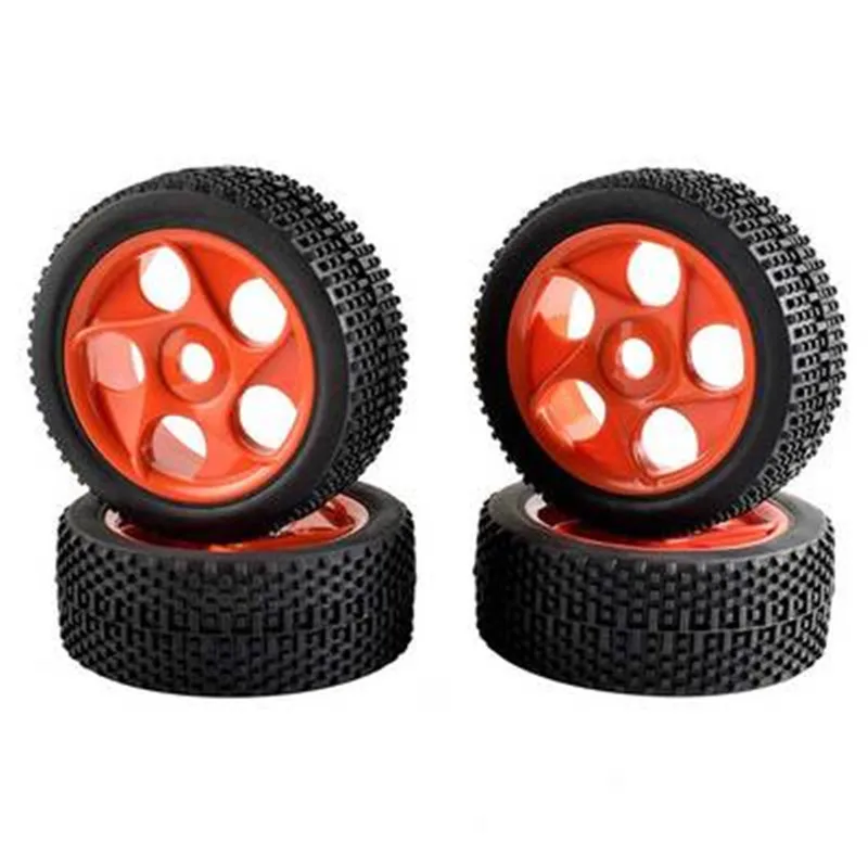 2pcs RC 1/8 Nitro Remote Control Car Rubber Tyre Tires & Wheel Rim Completet 112mm*43mm Hexagon Adapter 17mm Tires For Cars