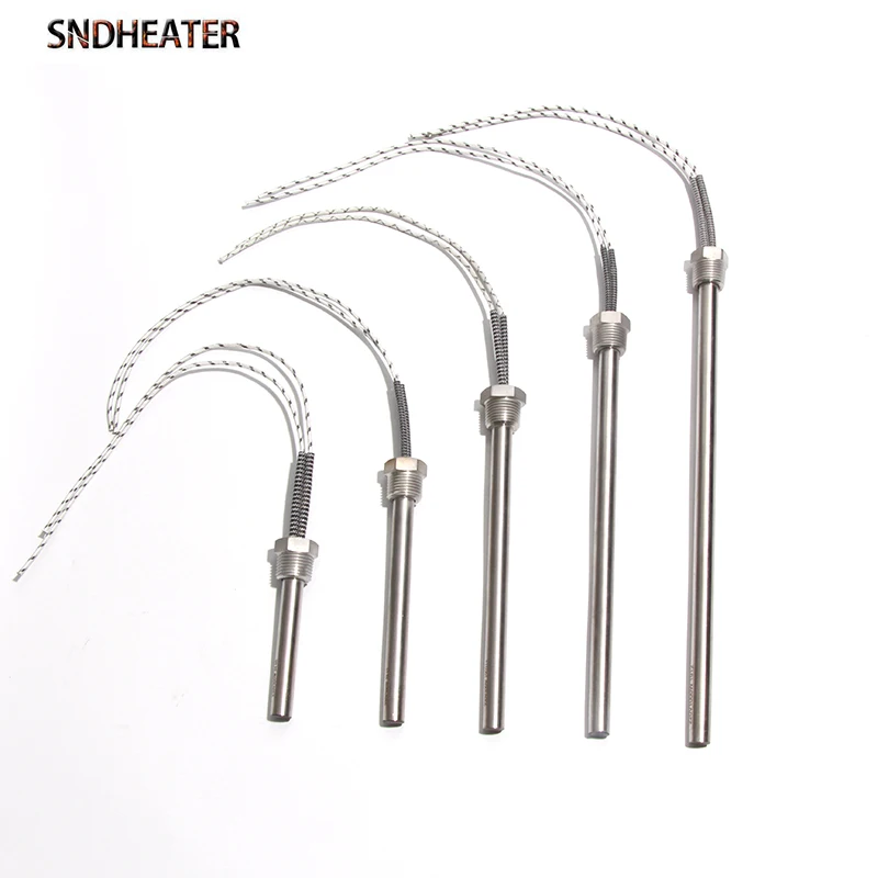 SNDHEATER 1KW Thread Single Head Electric Tube DN15/21mm(1/2\