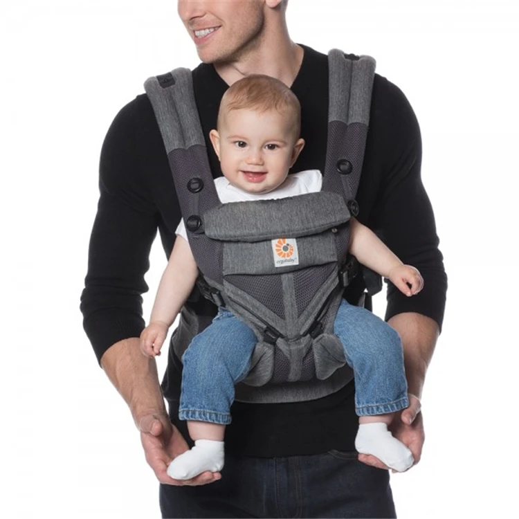Ergobaby All Carry Positions Ademende draagzak van mesh, verbetering van de lendensteun en de luchtstroom (7-45 pond)