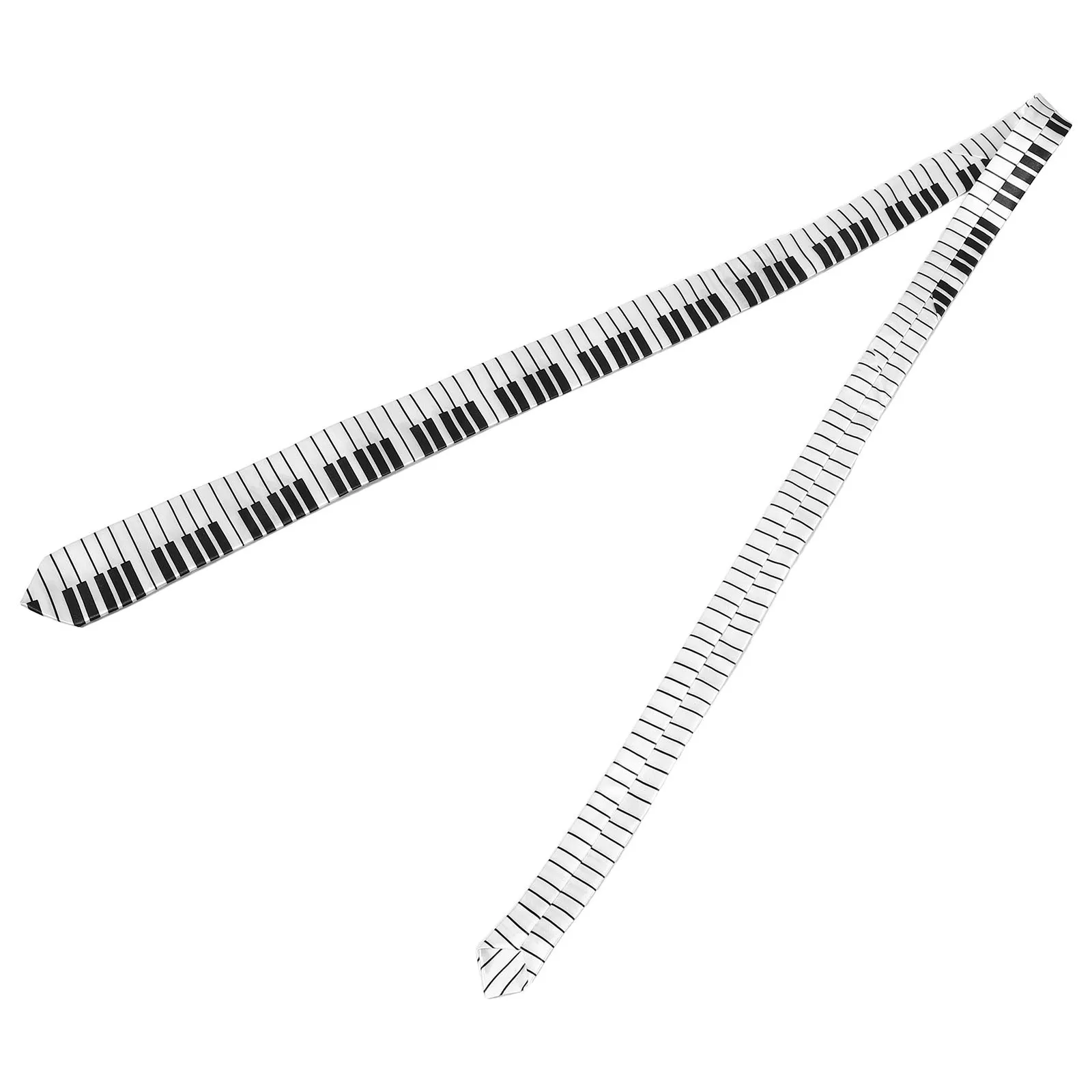 

Black White Piano Key Necktie Versatile Music Festival Party Costume Accessory Performance Decoration Party Prop