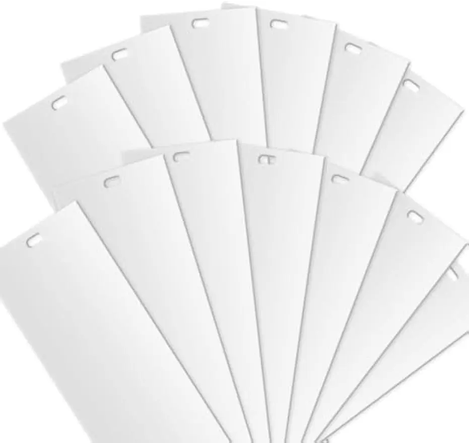 

25 шт. 82,5 дюйма сменные планки для вертикальных жалюзи из ПВХ для окон и дверей