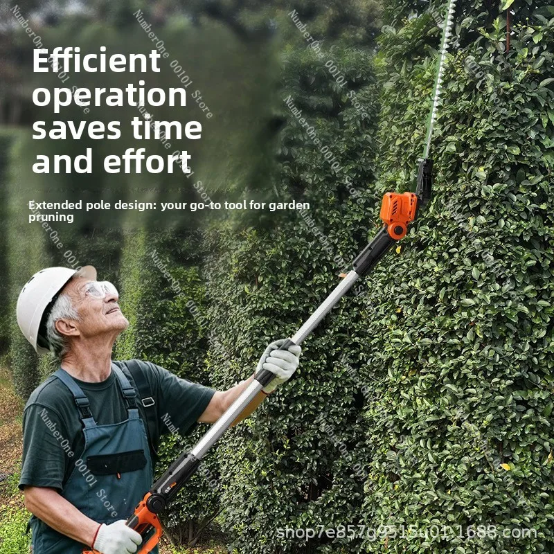 Essential for high-altitude gardens: rechargeable retractable electric hedge trimmer