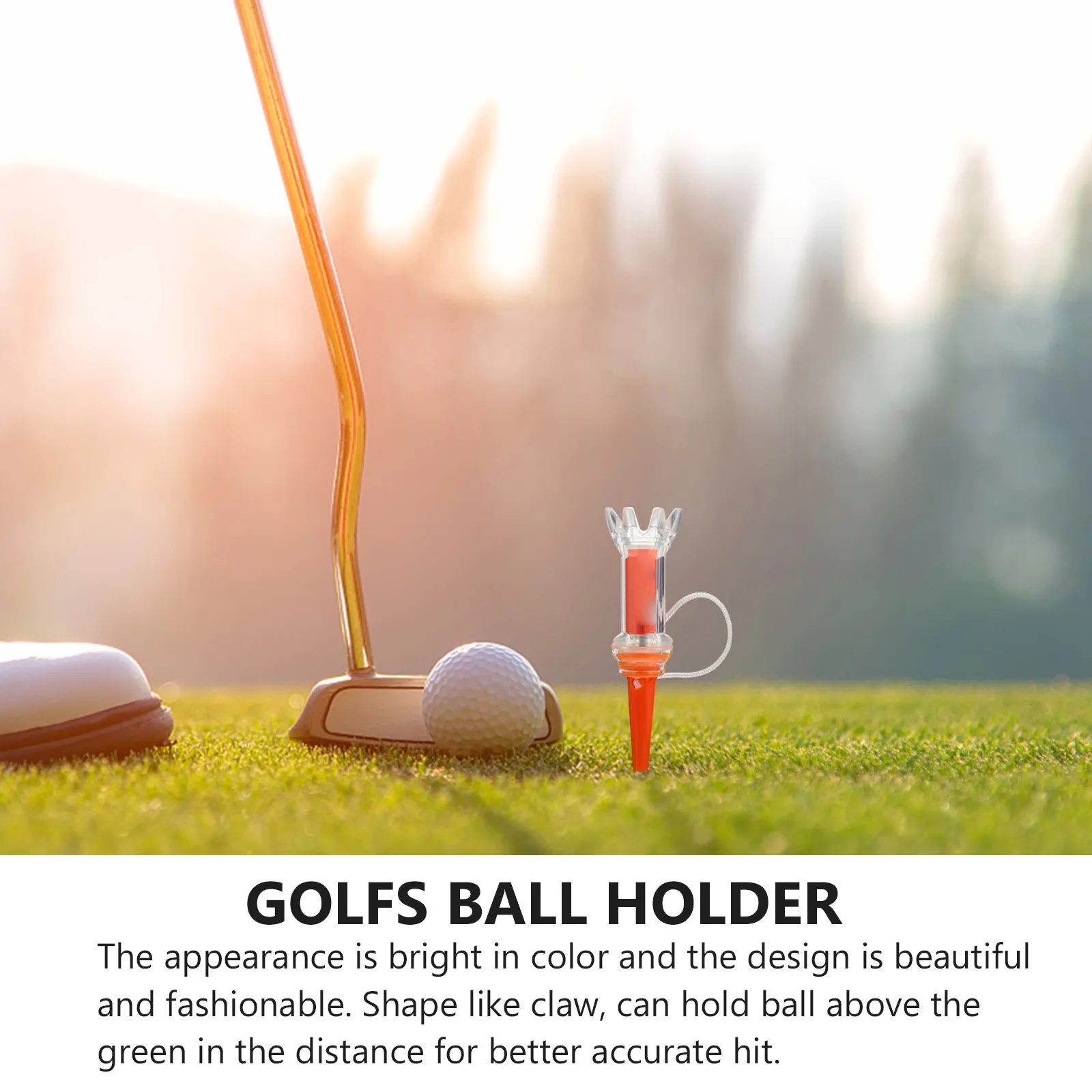 Claw Shaped Golf Tees Lightweight Portable Ball Holder for Accurate Long Distance Hits on Green Golf Training Tool Accessories