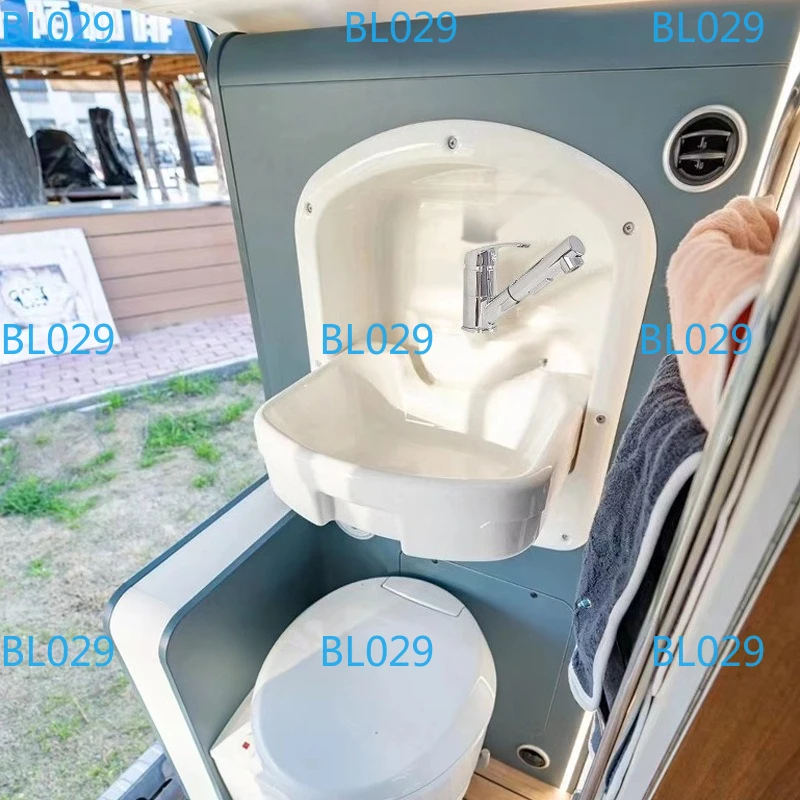 Folding basin RV modification accessories RV water basin trailer bed car modification washbasin folding wash basin bathroom