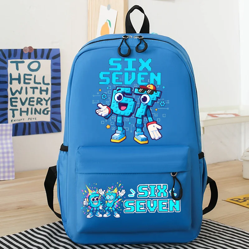 Steal A Brainrot SchoolBag Boys Girls School Bookbag Large-capacity Knapsack Backpack 67 Six Seven Printed Laptop Bag Kids Gift