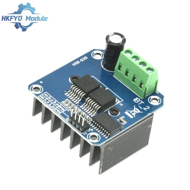 Double BTS7960 43A H-bridge High-power Motor Driver module High-power smart car motor Semiconductor refrigeration