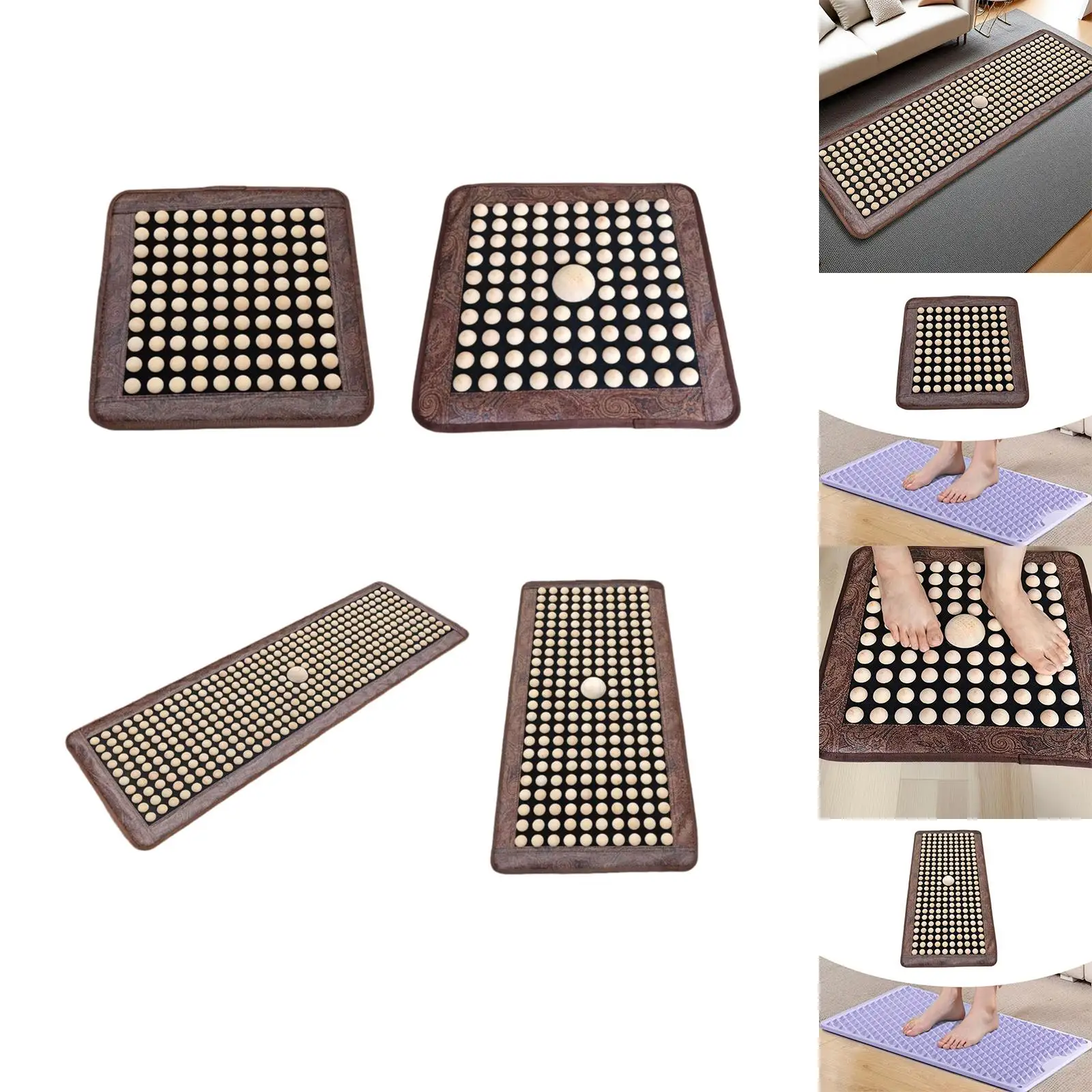 

Портативный коврик для акупрессуры ног, массажный коврик для ног для спа-бытовой ванной комнаты