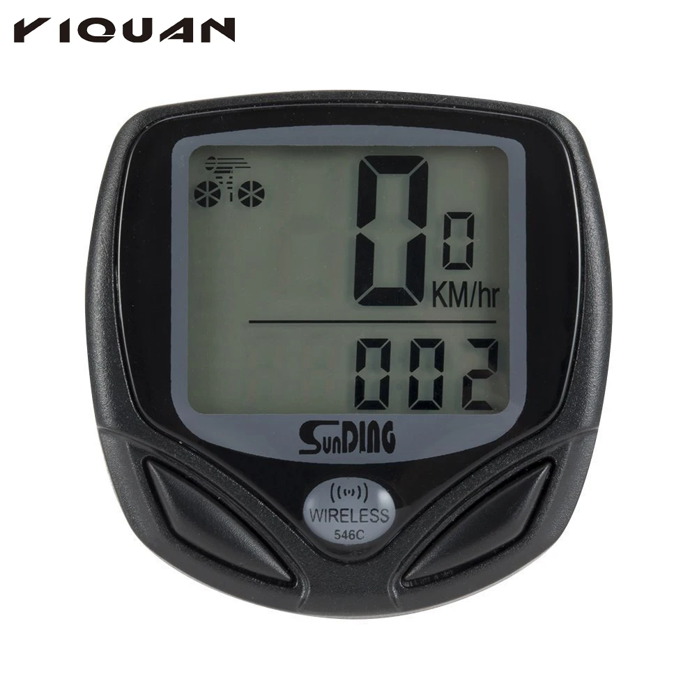 

Wireless Bicycle Speedometer and Odometer Wireless Waterproof Cycle Bicycle Computer with LED Display