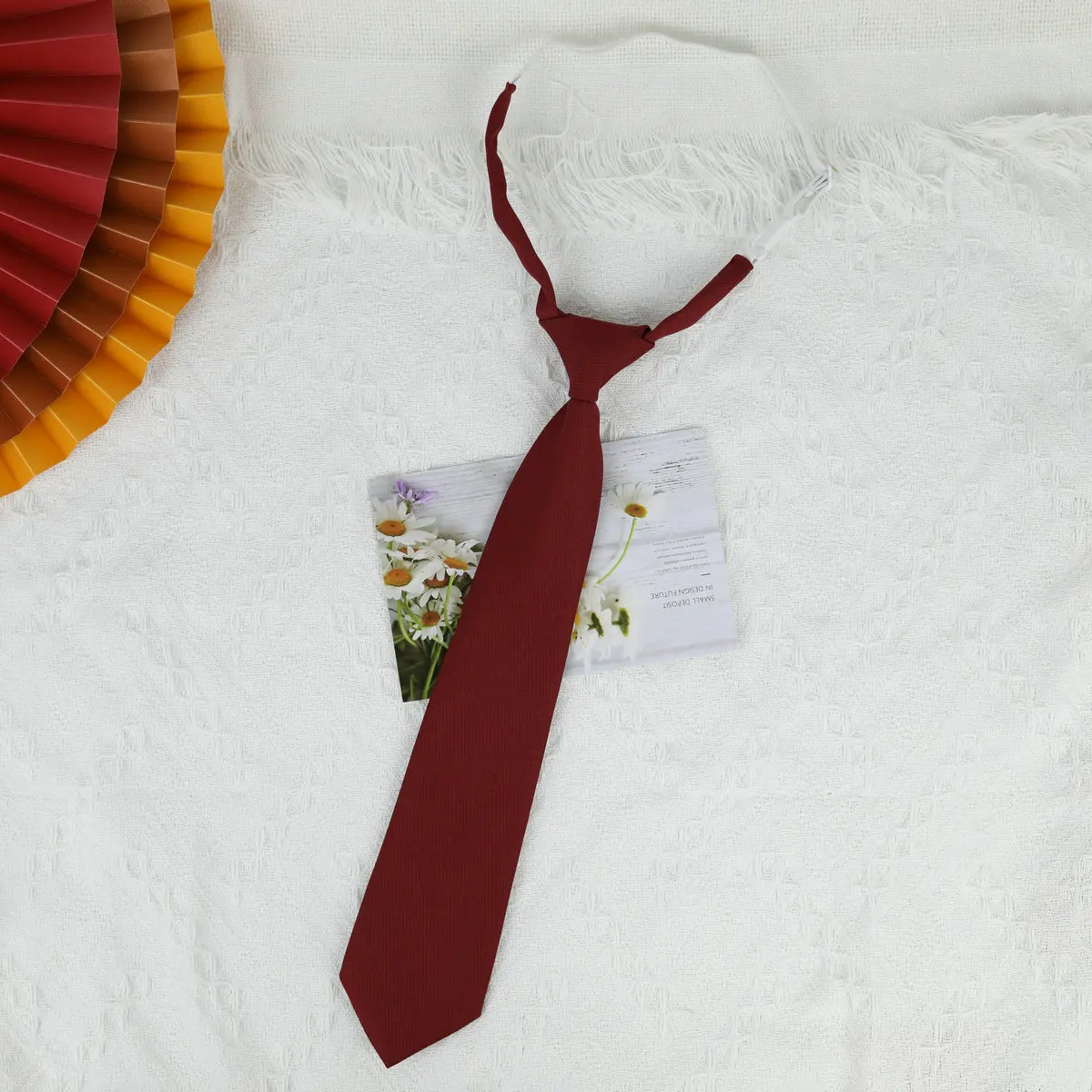 Lazy JK Kleine Krawatte, Schwarz, Weinrot, einfarbig, dunkelblau, koreanische Damen, süße Mädchen, Student, Basic-Stil, Schuluniform, klassische Krawatten