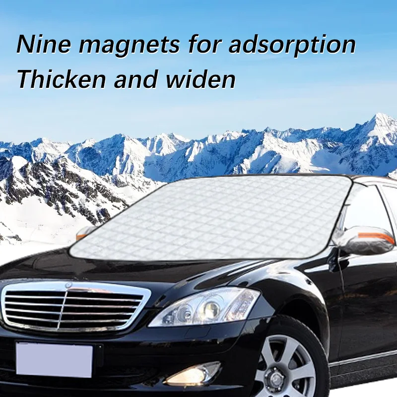 Magnetic Car Windshield Snow Cover Winter Ice-Frost Guard Sun Shade Protector For Benz S-Class 2004-2024 Exterior Accessories