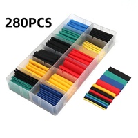 280PCS 2:1 Ratio Heat Shrink Tubing Tube Sleeve Kit Car Electrical Assorted Cable Wire Wrap W/Box