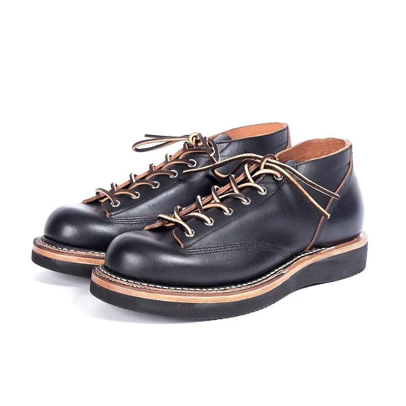 

Handmade Vintage Men's Shoes Luxury Cowhide Slip Resistant Wearable Work Ankle Boots