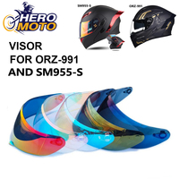 Visor for Orz-991 Helmet Motorcycle Accessories Orz-991 Helmet Visor for SM955-S Helmet Multiple Colors Lens Motocross Equipment