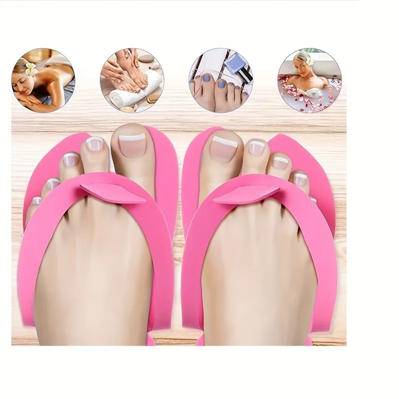 12 Pairs/bag Randomly mix colors Manicure Foot Slippers, Pedicure Slippper, Flip Flops For Salon Nail Spa