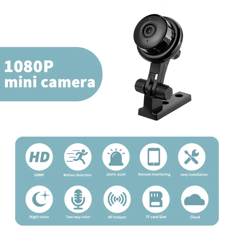 1080P HD Mini Wifi Wireless Smart Camera Indoor Security Surveillance Camera Night Vision Camcorder Audio Video Recorder-DTA9 view 4