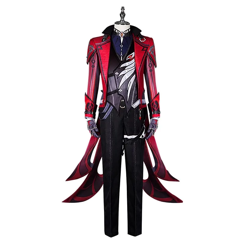 Cos-Mart Gioco Genshin Impact Diluc Costume Cosplay Nuova Pelle Bello Uniforme da Battaglia Attività Gioco di Ruolo Del Partito Abbigliamento S-XXL