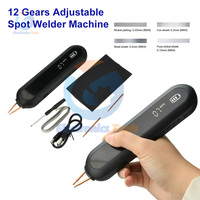 Portable Spot Welder Machine 12 Gears Adjustable Nickel Spot Welder 9 level LED Lighting for 18650 Lithium Battery DIY Kit