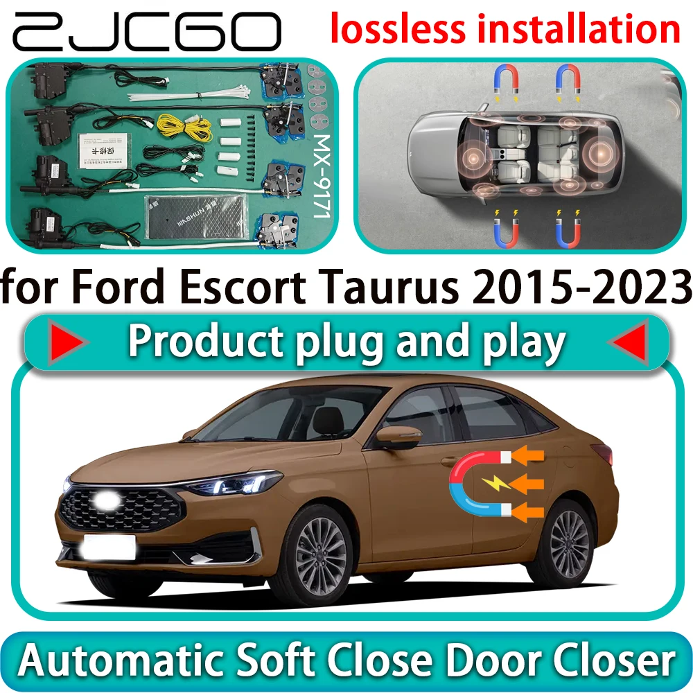 

Комплект электроприводов для плавного закрывания дверей (Soft Close) для Ford Escort Taurus 2015-2023: бесшумный механизм с функцией Power Latch