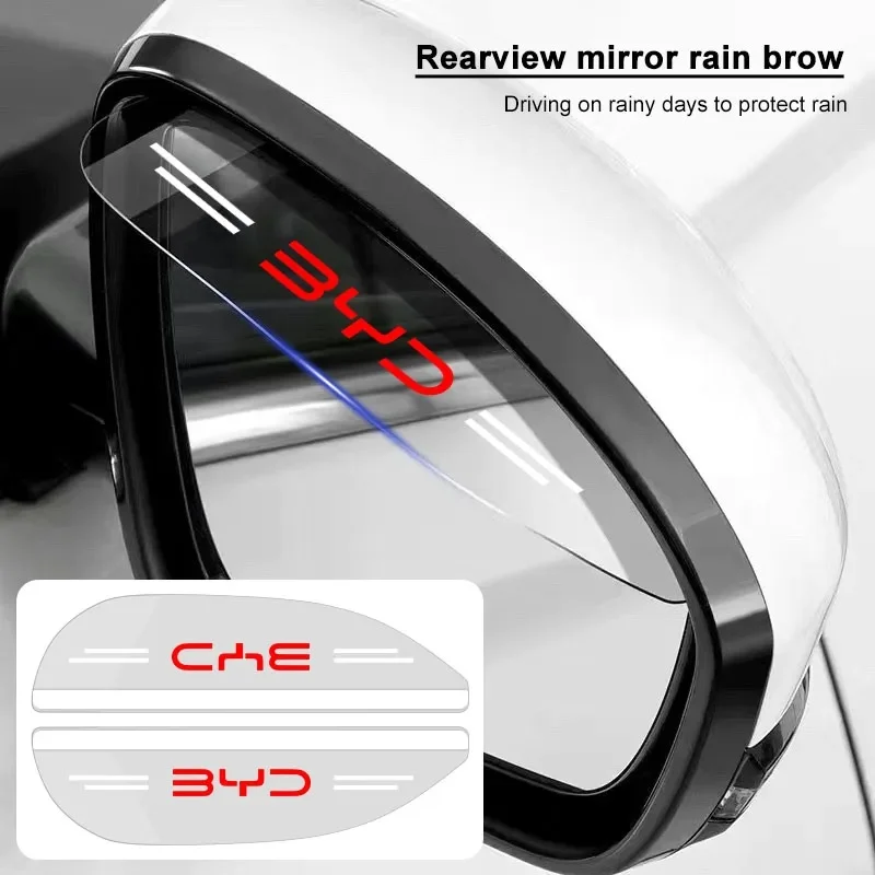 Transparent Car Side Mirror Rain Shield for BYD Seal Dolphin Yuan Plus Seal U Frigate 07 Tang EV Han EV Song Auto Accessories