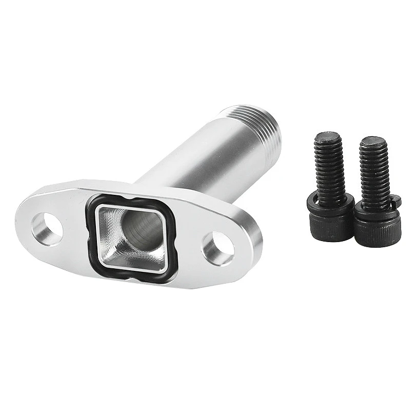 10AN Turbo Drain Fitting Extended Turbo Oil Drain Adapter Outlet Fitting For T3/T4 Turbochargers Flange