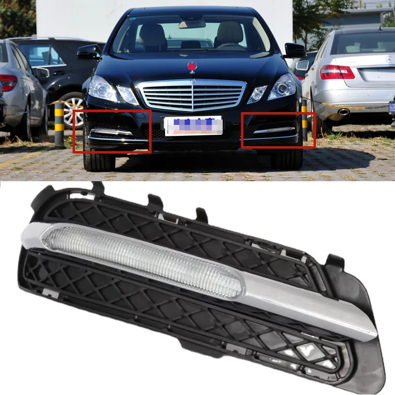 

For Mercedes-Benz W212 E-Class E180 E200 E260 E320 E400 2011 2012 2013 car accsesories Day Light Fog Lamp Assembly