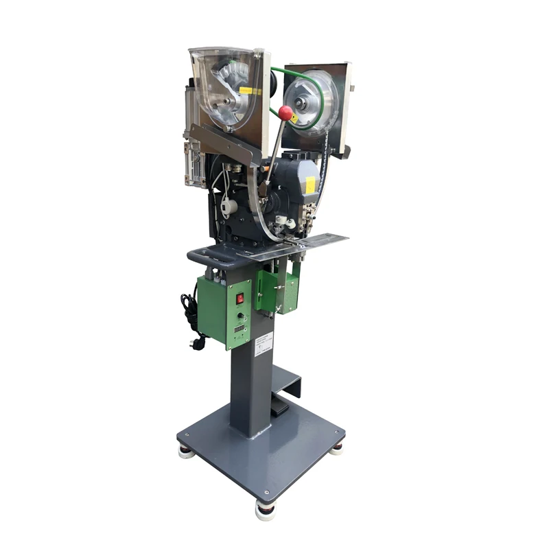 ATV&UTVServo Motor Driven Fully Automatic T5 Kam Plastic Snap Button Attaching Machine for Baby Cloth Diapers with CE Certified