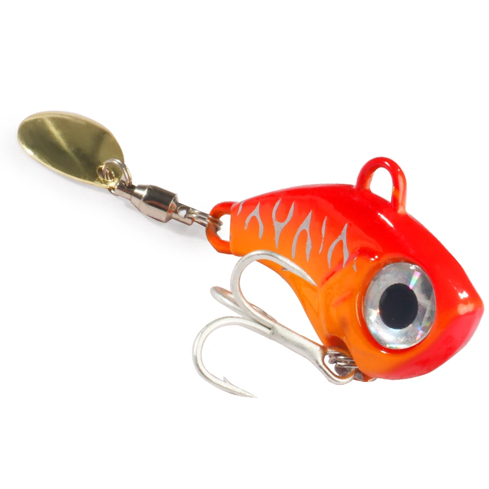 Wobble Rotierende Metall VIB Vibration Köder Spinner Löffel Jig Angeln Lockt 10g 20g 30g Künstliche Harte köder Pailletten Pesca Köder
