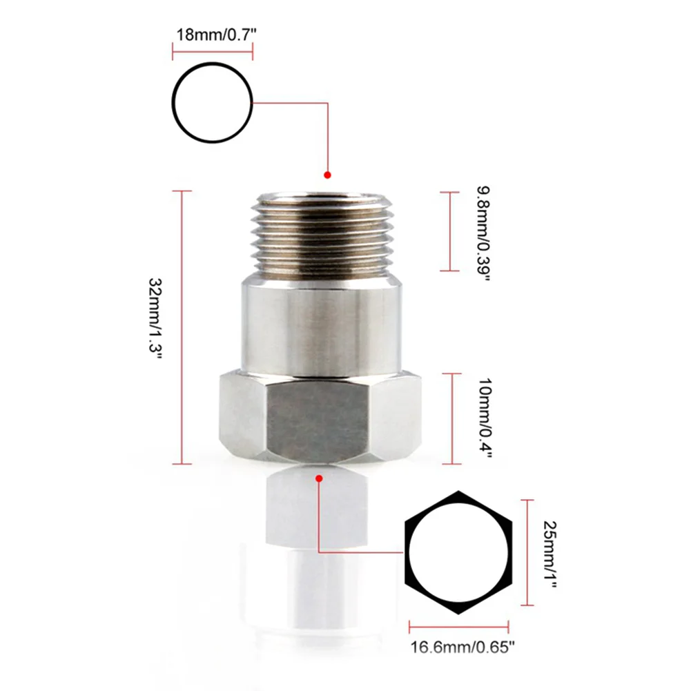 32mm m18x 1,5 Sensor Bung Verlängerung srohr Adapter Dichtung Lambda O2 Sauerstoffs ensor Isolator Extender Spacer