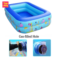 Inflatable Swimming Pool Large Family Pools 120cm Rectangle Framed Children Swimming Pool Summer Outdoor Pool Baby Bathtub Toys