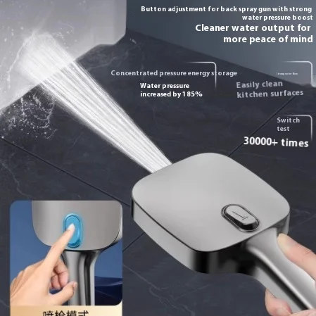 

Насадка для душа под давлением, сверхпрочная душевая насадка под давлением для купания в ванной комнате, бытовой смеситель