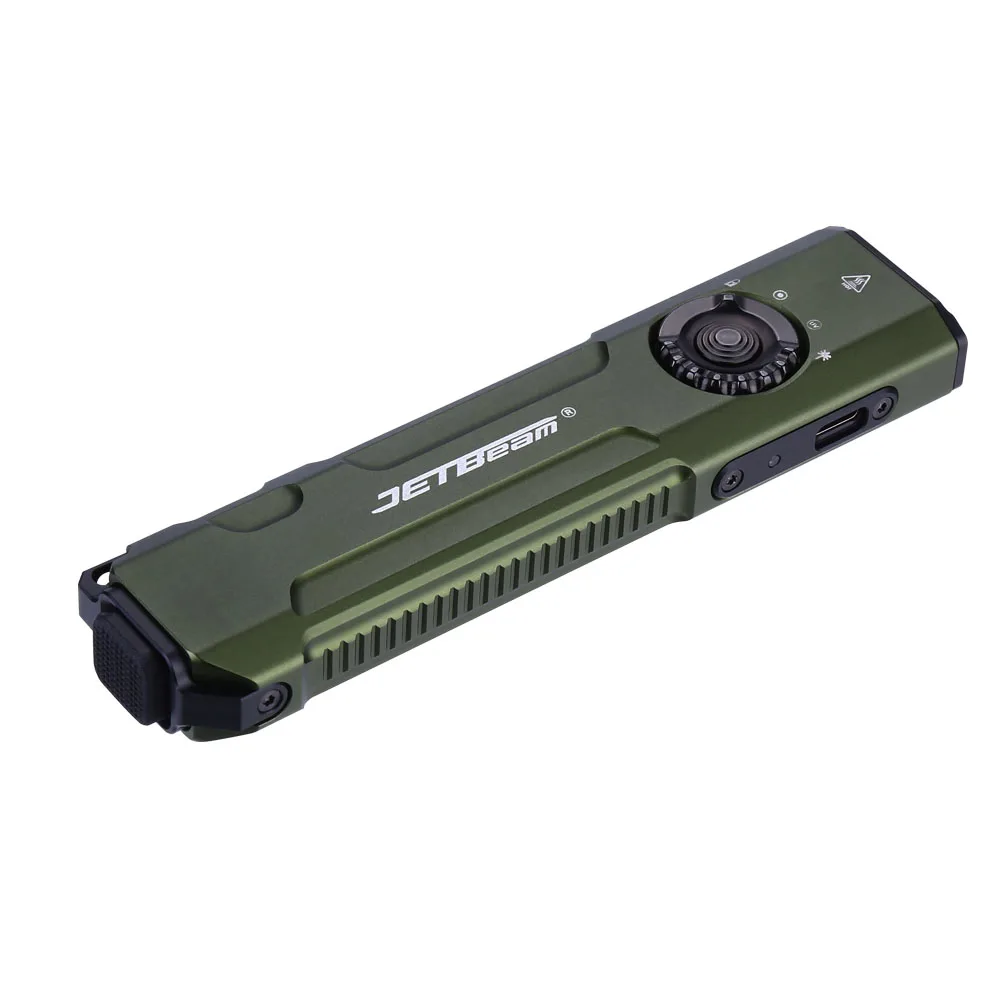 Jetbeam ไฟฉาย EDC E26 UV kunai SFT40 3-in-1ยุทธวิธีแบน