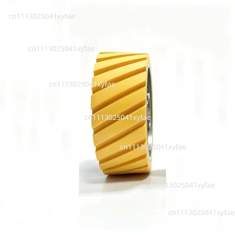 140×50×35 Twill Yellow Rubber Feeding Pressure Wheel for Woodworking Four-sided Planer Conveying Roller