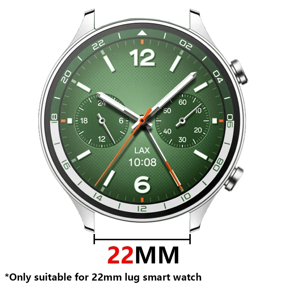 22mm Titanium Strap for OnePlus Watch 2/2R 46mm 316L Stainless Steel Buckle Bracelet for Huawei GT4 GT5 Pro 46mm Amazfit T-REX 3