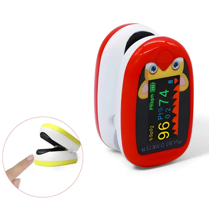 

Medical Pulse Oximeter with Respiratory Rate Fingertip SpO2 Rechargeable Blood Oxygen Oxymetre for children Kids