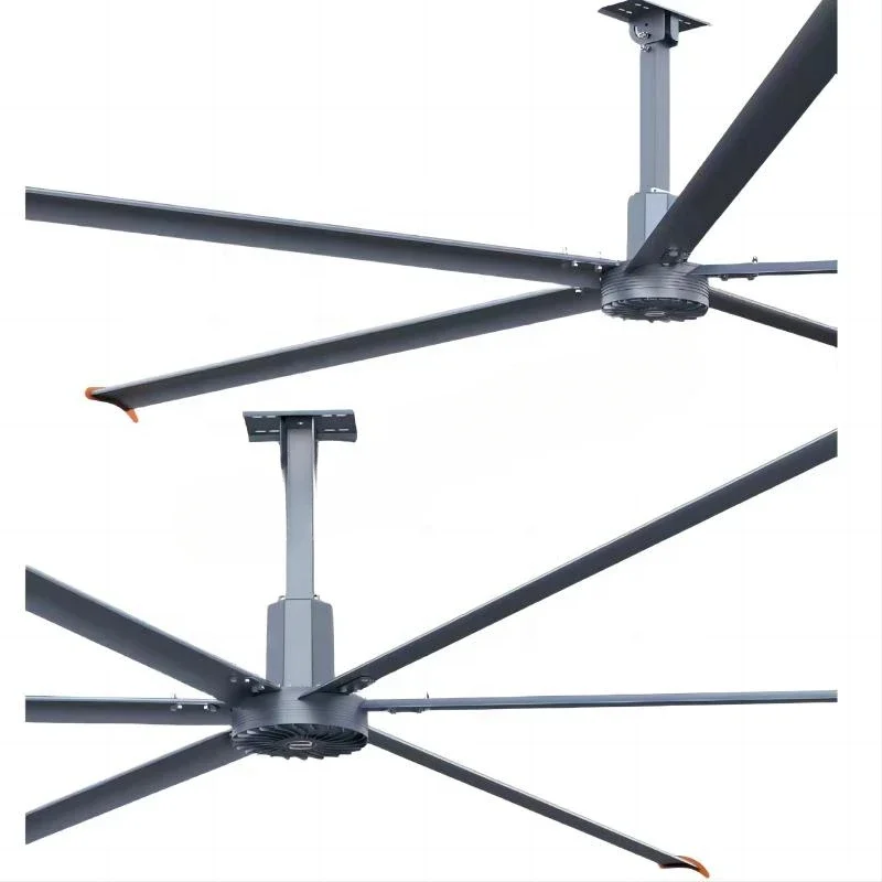 

Large Volume 12ft (3.7m) Industrial Ceiling Fan Low Noise HVLS Aluminium Blades Electric Motor AC Power 220V/380V Voltage