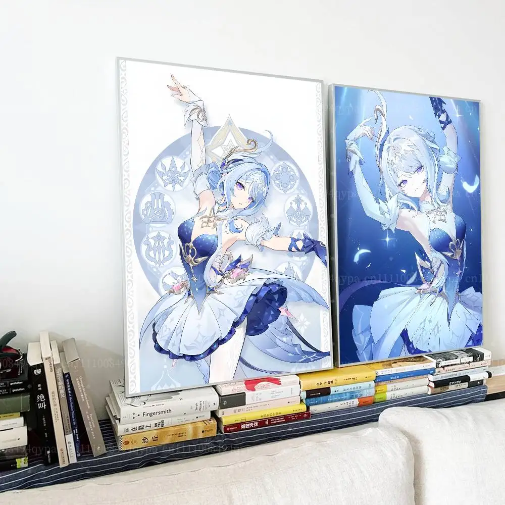 Odette G-Genshin Impact Poster Cool Wall Decor Art Print Matte Frameless Posters for Bedroom Office Living Room Home Decor