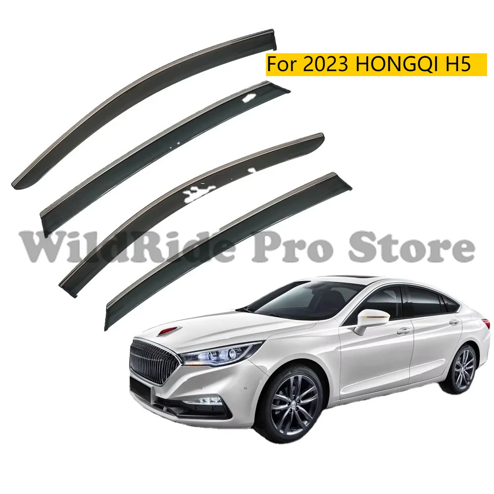 

4 шт. автомобильные ветровые дефлекторы для 2023 HONGQI H5 на заказ автомобильный ветровой дефлектор ветрозащитные козырьки дождевики