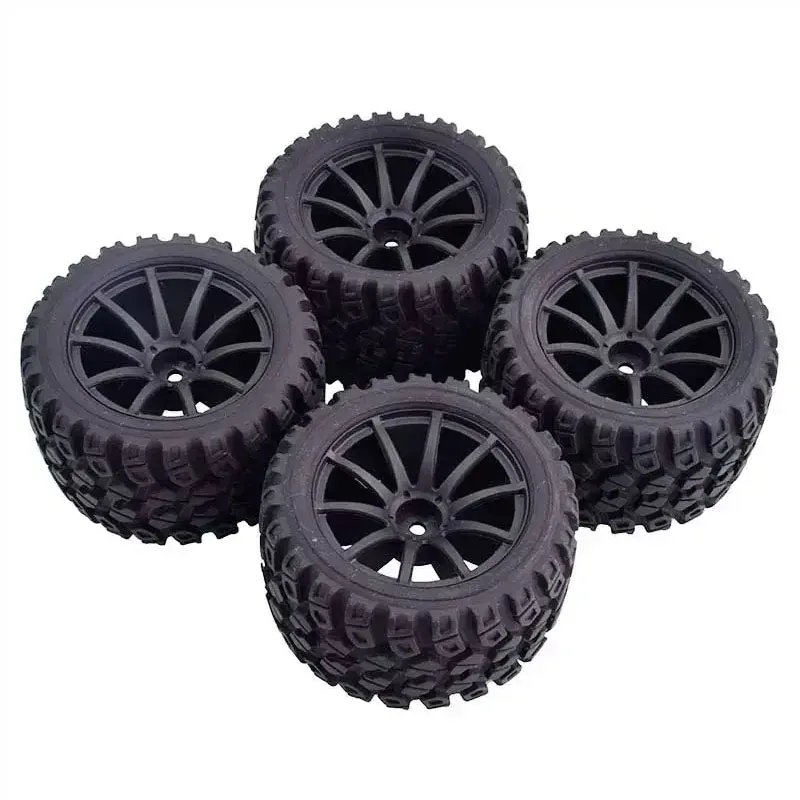 4 Pcs 1/16 Truck Tire For Trxs1/16 E-Revo Rubber Tire Diameter 80Mm Coupler 12Mm