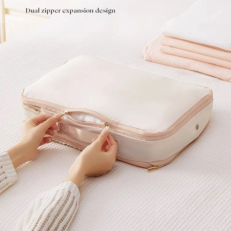 Quilt Clothes Compression Storage Bag Packing Cubes For Travel  Room Storage Travel Suitcases Luggage Organizer For Women